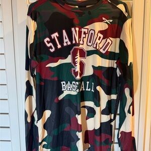 Stanford Baseball Camo Long Sleeve Jersey